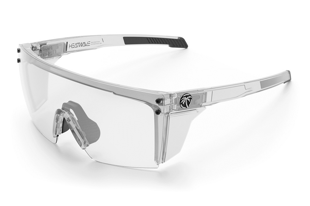 Performance Lazer Face Sunglasses: VAPOR CLEAR Frame Photochromic Lens Z87+
