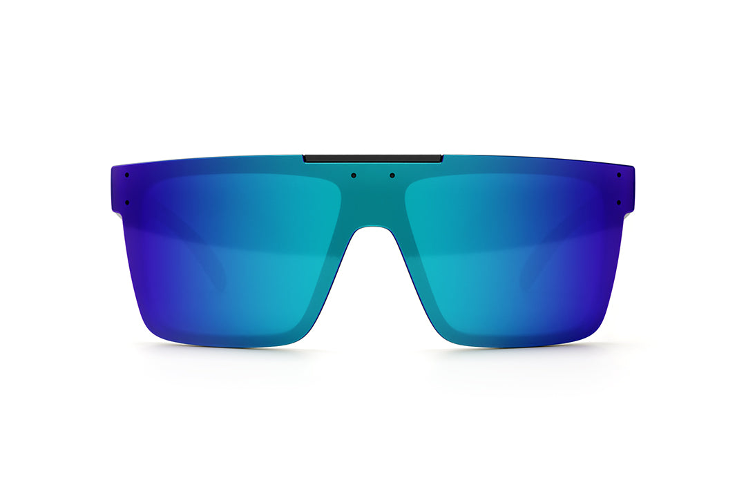 Front angle shot of the Quatro Sunglasses: NHRA Customs on a white background.